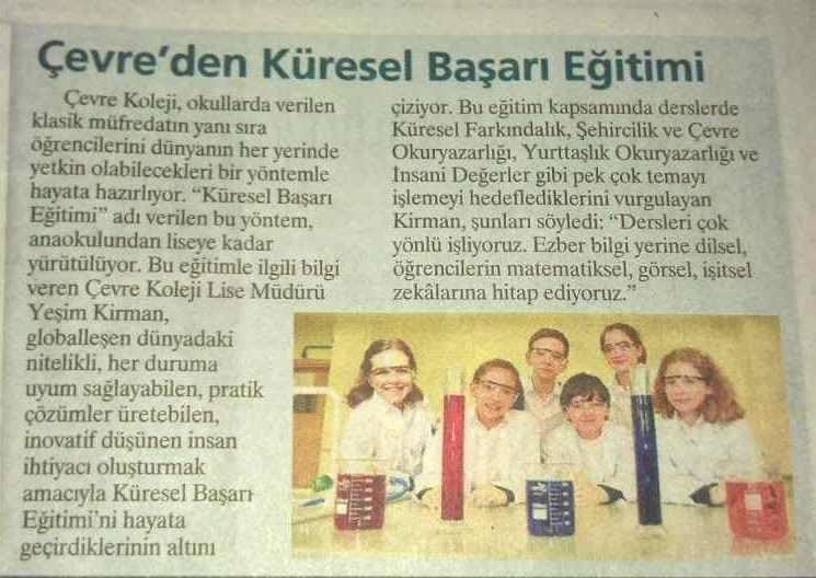 Çevre´den Küresel Başarı Eğitimi