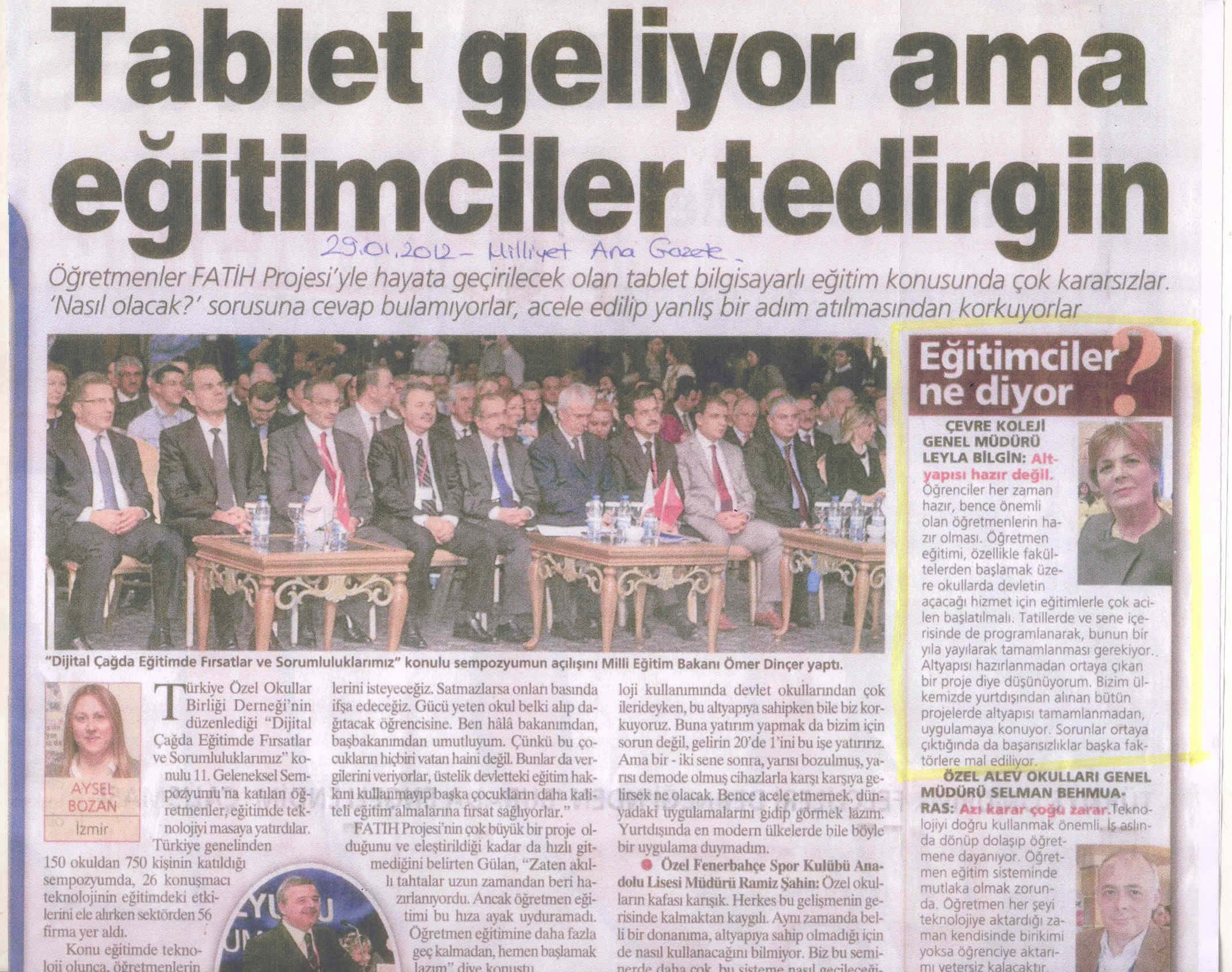 Tablet Geliyor Ama Eğitimciler Tedirgin Sn.Leyla Bilgin Röportajı