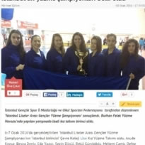 Çevre High School Girls Swimming team won a championship once again.