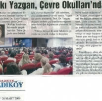 YANKI YAZGAN ÇEVRE OKULLARI’NDAYDI